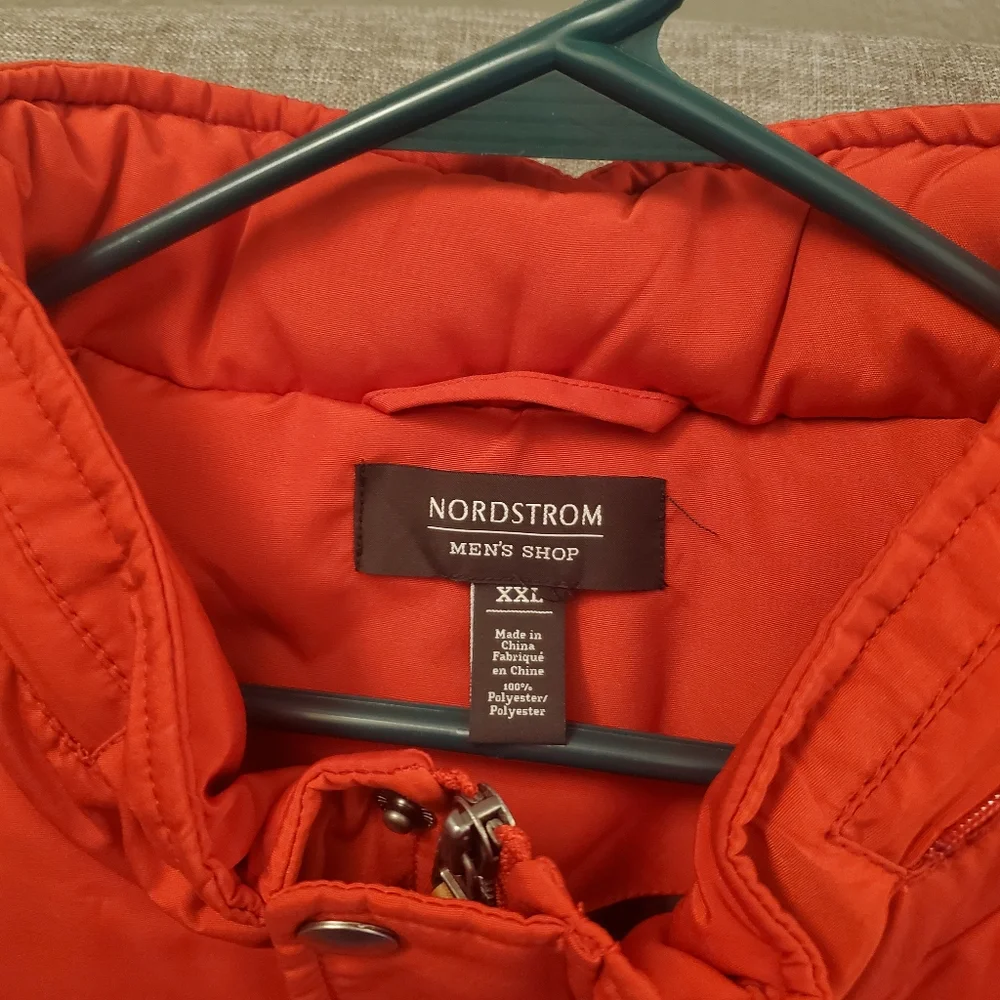 NORDSTROM Red Puffer vest - Picture 2 of 4